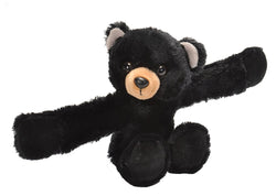 Wild Republic Huggers Sort Bjørn bamse med snap armbånd