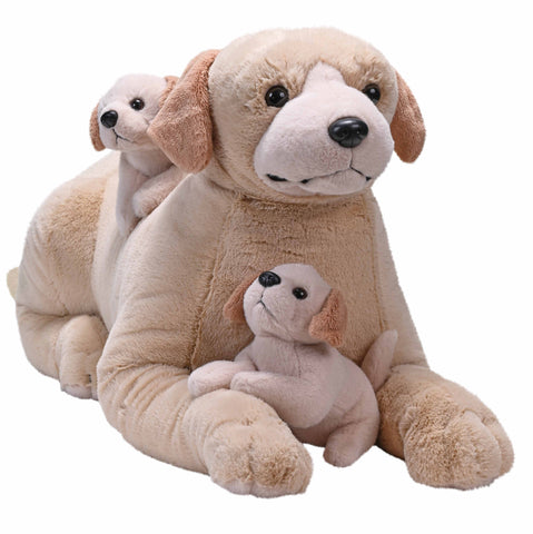 Wild Republic Jumbo Mom & Baby Labrador med hvalpe