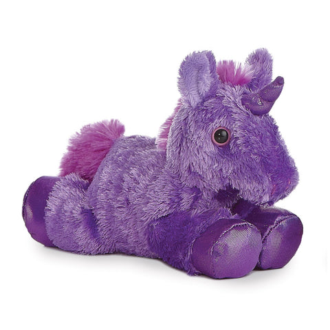 Aurora World Mini Flopsie Lilla Enhjørning Bamse 18 cm