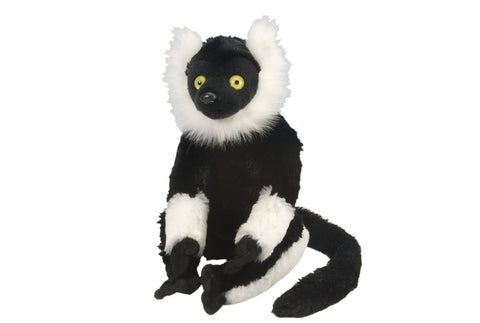 Wild Republic Lemur Bamse Sort og Hvid 30 cm