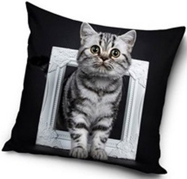 Dekorativt Pudebetræk 40x40 cm - Kat design (CBX181026PD)