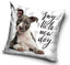 Dekorativt Pudebetræk 40x40 cm - Hund "Say Hello new day" (CBX195003DOG)