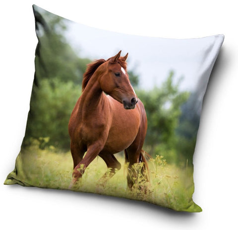 Dekorativt Pudebetræk 40x40 cm - Hest Design (CBX201057PNL)