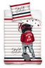 Sengetøj til børn med Hund "Style lasts longer", 140×200cm, 70×90 cm, 100% Bomuld, Oeko-Tex