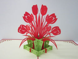 3D Popup Kort blomster