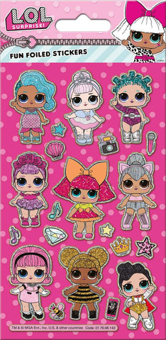 L.O.L Surprise Klistermærker Fun Foiled Stickers, 19,5cm x 9,5cm
