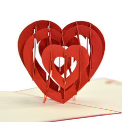 3D valentinsdag kort hjerte