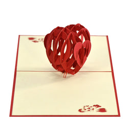 3D valentinsdag kort hjerte