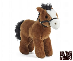 Living Nature Hest med hovedtøj 18 cm (lille)