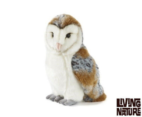 Living Nature Slørugle Bamse 28-33 cm (stor)