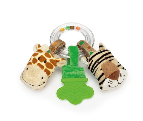 Teddykompaniet Ring-Rangle Giraf og Tiger 17cm