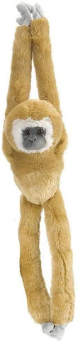 Wild Republic Hængende Hvidhåndet Gibbon Bamse 51 cm, lysebrun