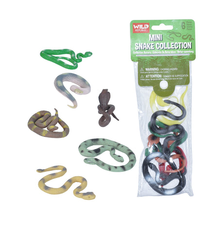 Wild Republic Mini Slanger 6 stk.