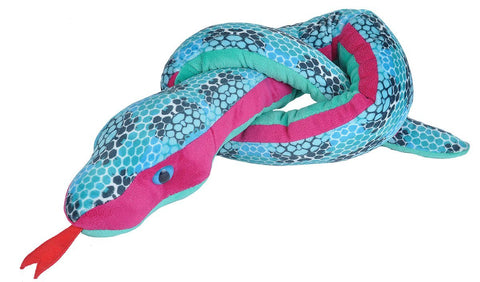 Wild Republic Slange Bamse - Snakesss Blue Honeycomb 137 cm