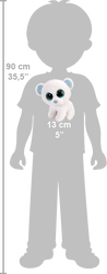 Wild Republic Li'l Sweet & Sassy "Marshmallow" Isbjørn Bamse 13 cm