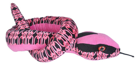Wild Republic Pink Links Slange Bamse 137 cm