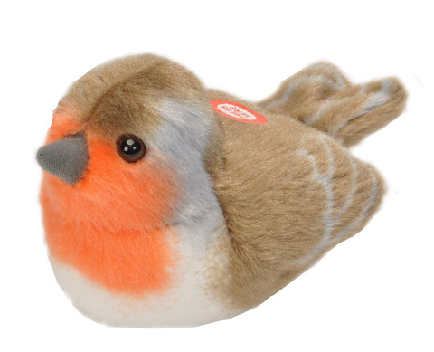 Wild Republic Rødhals Fugl Bamse med realistiske fugle lyde - RSPB II European Robin