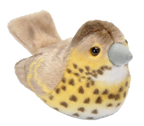 Wild Republic Sangdrossel Fugl Bamse med realistiske fugle lyde - RSPB II Song Thrush