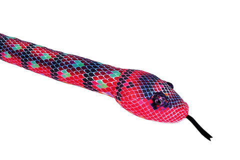 Wild Republic Slange Bamse Rød / Grøn 137 cm