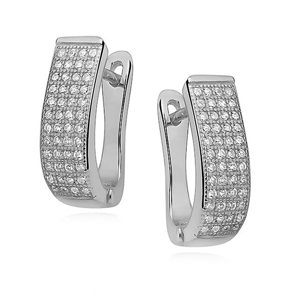 sølv creoler ørestikker Hovedbillede