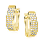 forgyldte creoler ørestikker