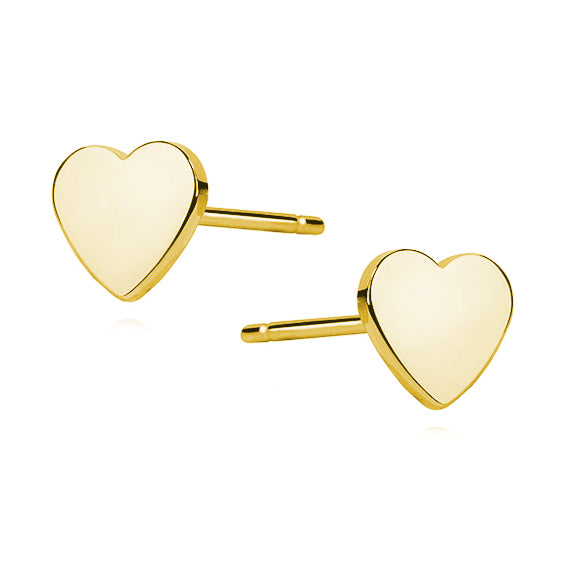 Sølv (925) højpolerede ørestikker hjerter (flere varianter) Sekundært billede