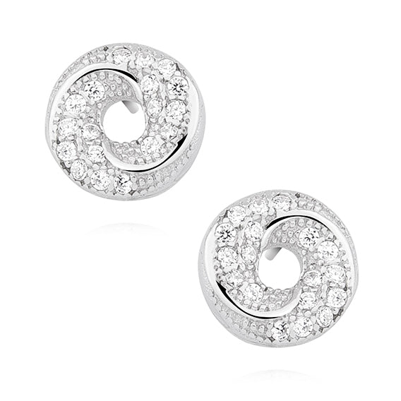 runde ørestikker sølv Hovedbillede