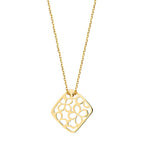 Forgyldt halskæde blomster