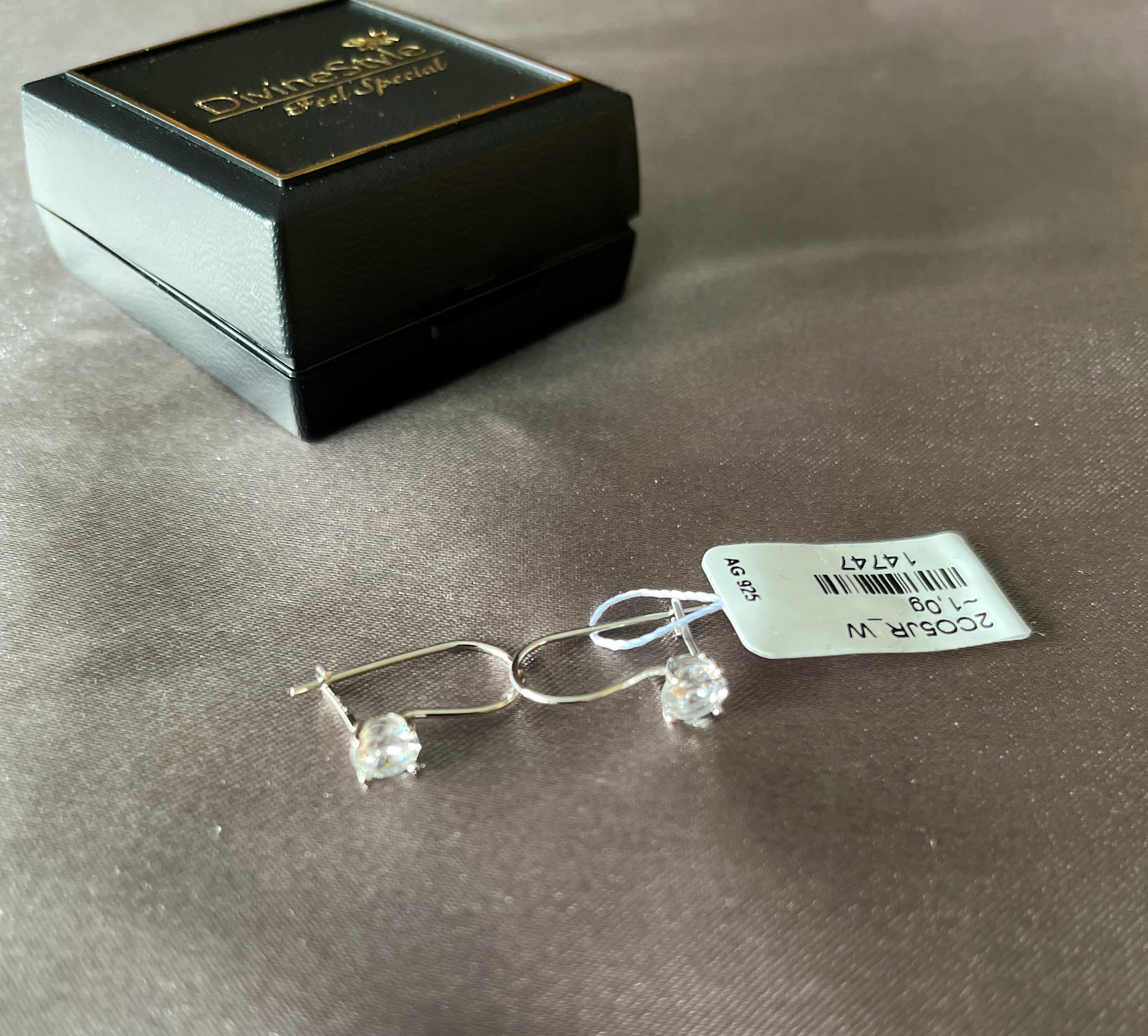 øreringe runde hvide zirkoner