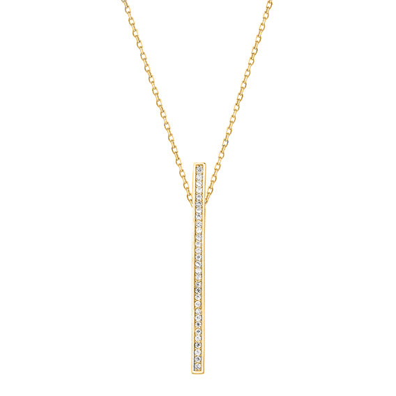 forgyldt Halskæde rektangel Hovedbillede