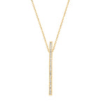 forgyldt Halskæde rektangel