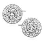 runde ørestikker med zirkoner