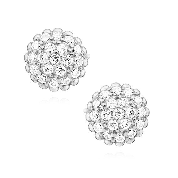 sølv ørestikker med blomster