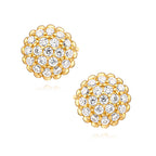 forgyldte ørestikker med blomster