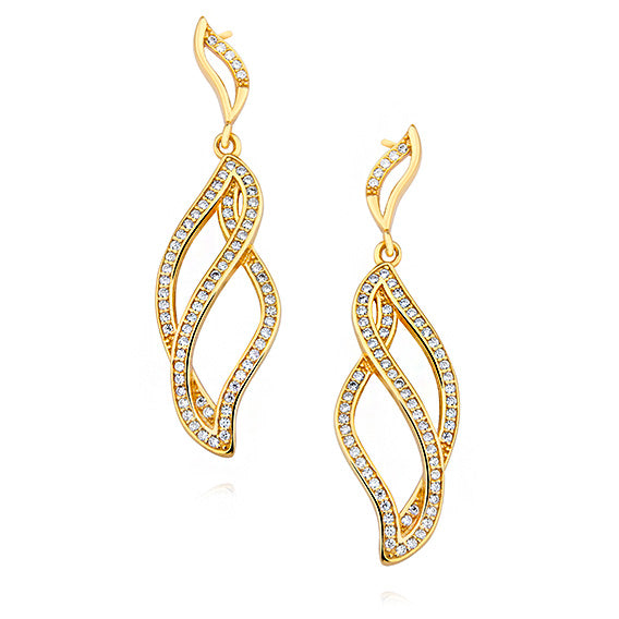 forgyldte elegante ørestikker Hovedbillede