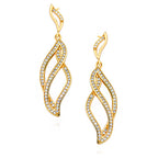 forgyldte elegante ørestikker