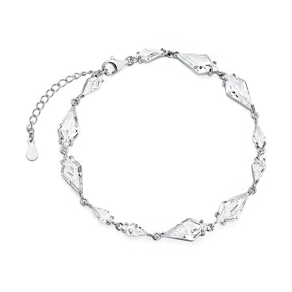 sølv armbånd med zirkoner