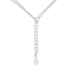 Halskæde - cirkler med zirkoner 42-45 cm, justerbar (flere varianter)