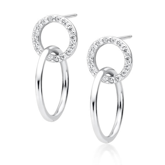 cirkler øreringe sølv