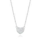 Sølv hjerte halskæde