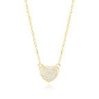 forgyldt hjerte halskæde