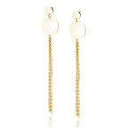 Sølv (925) kæderøreringe med cirkler (flere varianter)