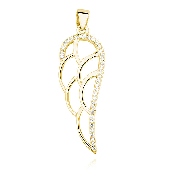 forgyldt vinge vedhæng 