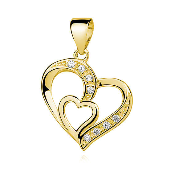 forgyldt vedhæng hjerte Hovedbillede