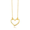 forgyldt halskæde hjerte