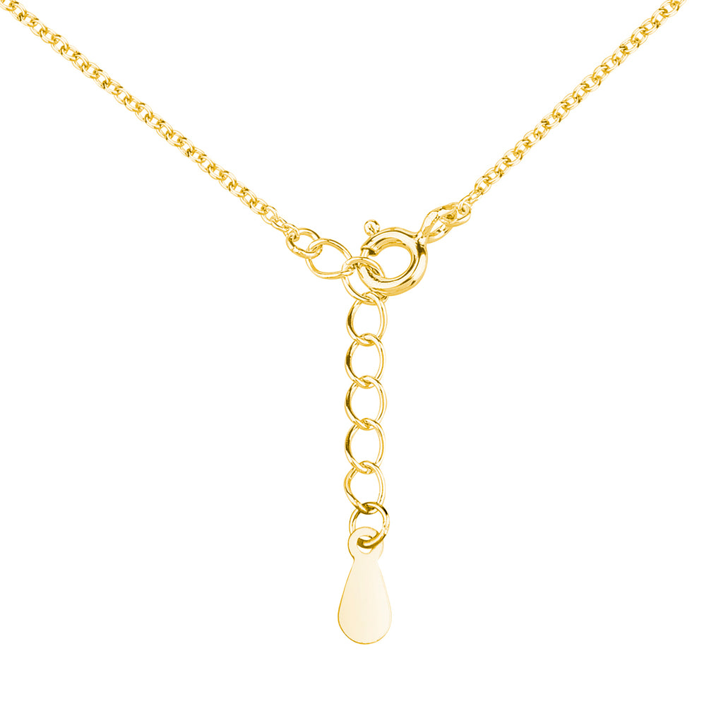 forgyldt halskæde med hjerte