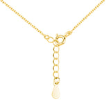 forgyldt halskæde med hjerte