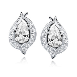 sølv øreringe med zirkoner