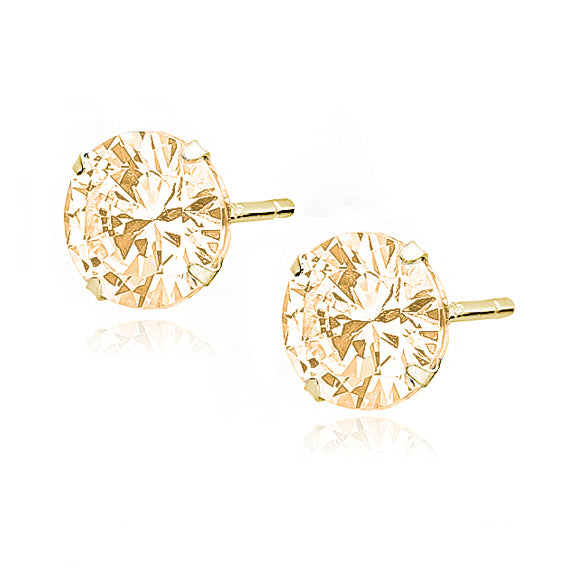 forgyldte ørestikker 7mm