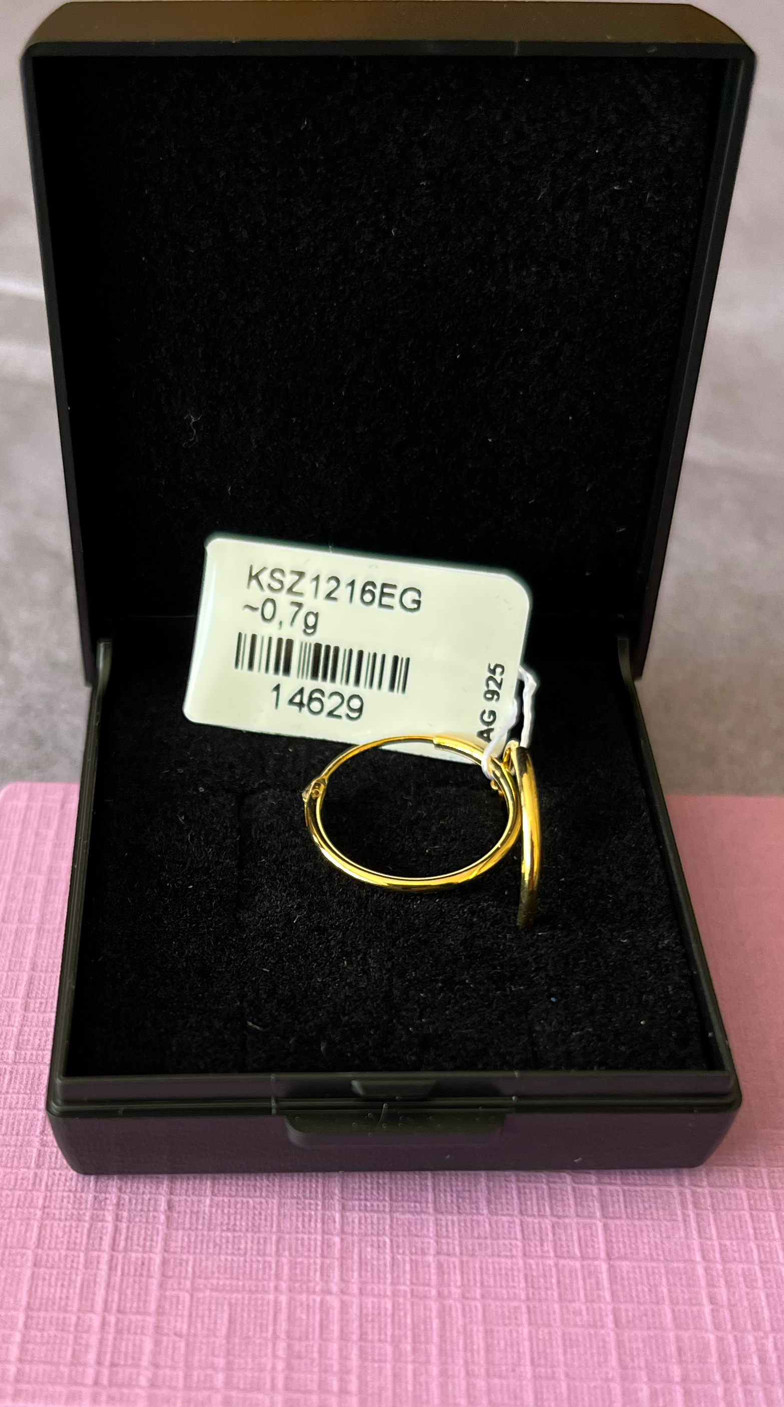 Creoler i 14K forgyldt sølv (flere størrelser) Hovedbillede